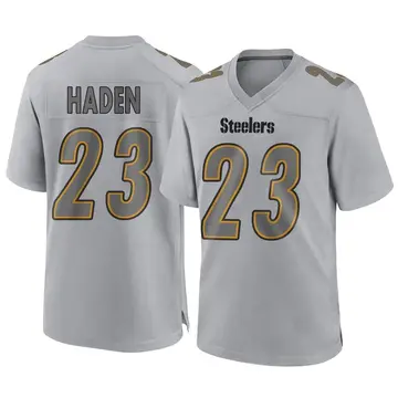 Men's Pittsburgh Steelers Joe Haden Gray Game Atmosphere Fashion Jersey