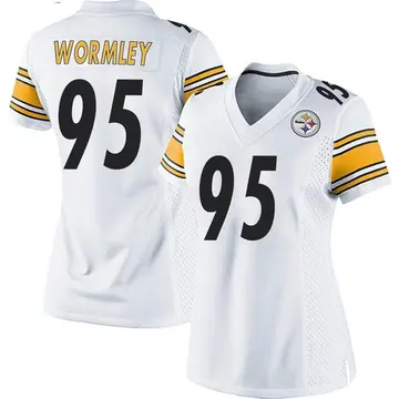 Pittsburgh Steelers 95 Chris Wormley White Jersey - Bluefink