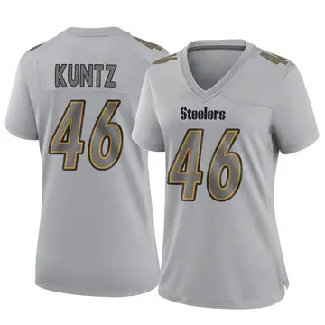 Christian Kuntz Pittsburgh Steelers Women's Backer V-Neck T-Shirt - Ash