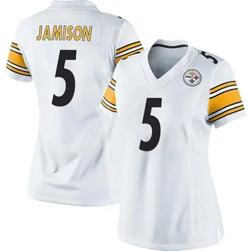 Women's Pittsburgh Steelers D'Shawn Jamison White Game Jersey By Nike