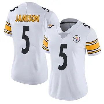 Women's Pittsburgh Steelers D'Shawn Jamison White Limited Vapor Untouchable Jersey By Nike