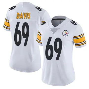 Women's Pittsburgh Steelers Domenique Davis White Limited Vapor Untouchable Jersey By Nike