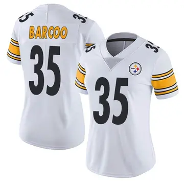 Luq Barcoo Youth Nike Black Pittsburgh Steelers Custom Game Jersey Size: Medium