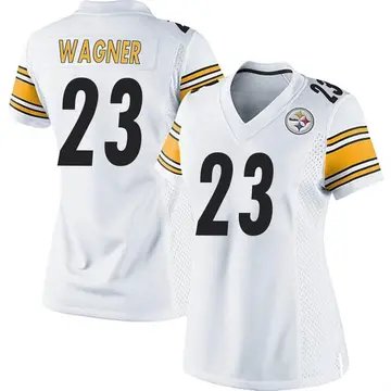 Women's Pittsburgh Steelers Mike Wagner White Game Jersey By Nike