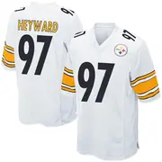 Youth Pittsburgh Steelers Cameron Heyward White Game Jersey By Nike