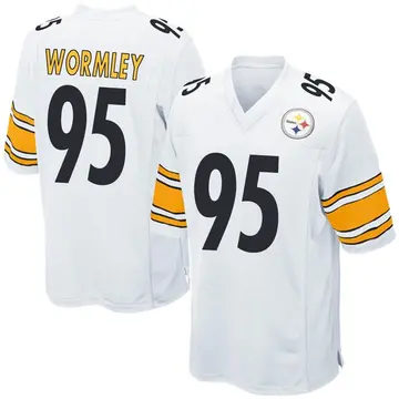 Pittsburgh Steelers 95 Chris Wormley White Jersey - Bluefink