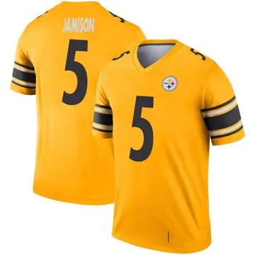 Youth Pittsburgh Steelers D'Shawn Jamison Gold Legend Inverted Jersey By Nike