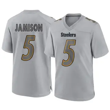 Youth Pittsburgh Steelers D'Shawn Jamison Gray Game Atmosphere Fashion Jersey By Nike