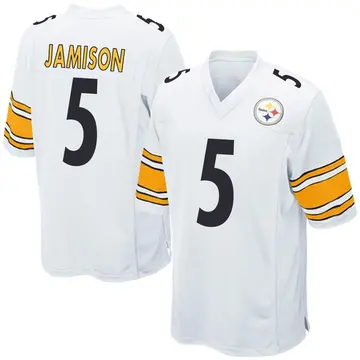 Youth Pittsburgh Steelers D'Shawn Jamison White Game Jersey By Nike