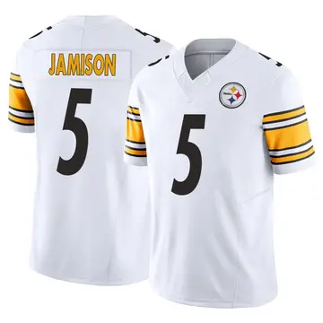 Youth Pittsburgh Steelers D'Shawn Jamison White Limited Vapor F.U.S.E. Jersey By Nike