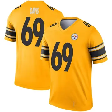 Youth Pittsburgh Steelers Domenique Davis Gold Legend Inverted Jersey By Nike