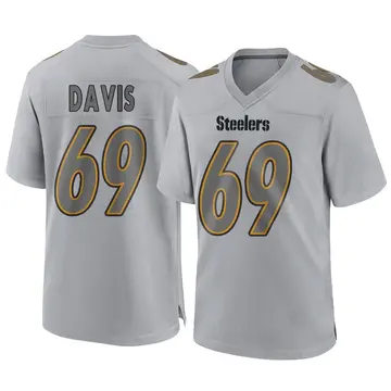 Youth Pittsburgh Steelers Domenique Davis Gray Game Atmosphere Fashion Jersey By Nike