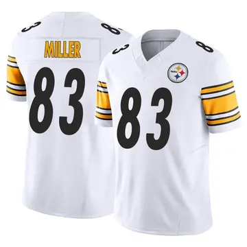 Mens Pittsburgh Steelers Heath Miller Nike Black Elite Jersey