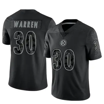 Youth Pittsburgh Steelers Jaylen Warren Black Limited Reflective Jersey By Nike