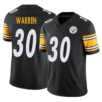 Youth Pittsburgh Steelers Jaylen Warren Black Limited Vapor F.U.S.E. Jersey By Nike