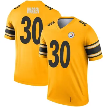 Youth Pittsburgh Steelers Jaylen Warren Gold Legend Inverted Jersey By Nike