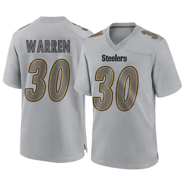 Youth Pittsburgh Steelers Jaylen Warren Gray Game Atmosphere Fashion Jersey By Nike