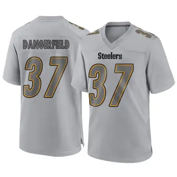 Jordan Dangerfield Pittsburgh Steelers Women's Backer V-Neck T-Shirt - Ash