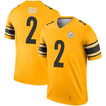 Youth Pittsburgh Steelers Justin Fields Gold Legend Inverted Jersey By Nike