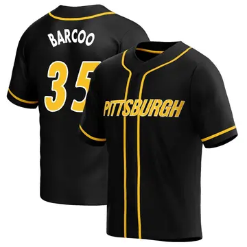 Luq Barcoo Youth Nike Black Pittsburgh Steelers Custom Game Jersey Size: Medium