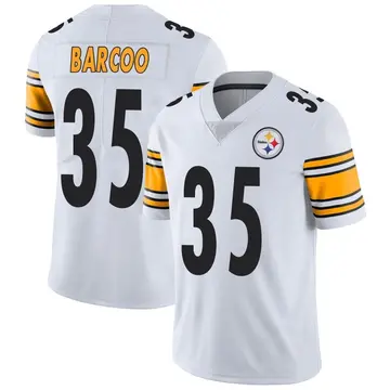 Luq Barcoo Youth Nike Black Pittsburgh Steelers Custom Game Jersey Size: Medium