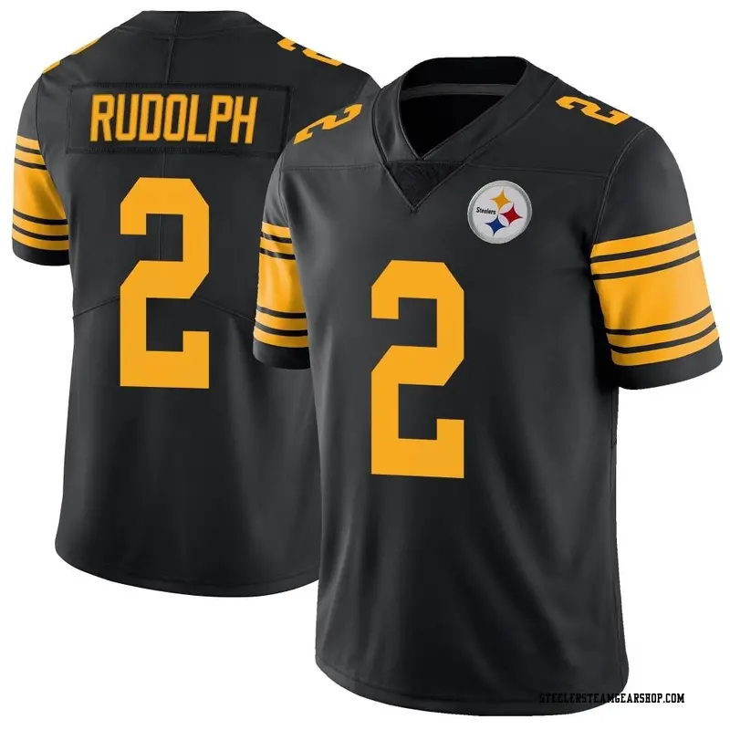 Youth Pittsburgh Steelers Mason Rudolph Black Limited Color Rush Jersey ...