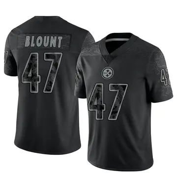 Mel Blount Pittsburgh Steelers Youth Legend Black Color Rush T-Shirt