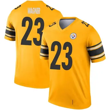 Youth Pittsburgh Steelers Mike Wagner Gold Legend Inverted Jersey By Nike