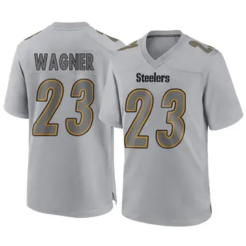 Youth Pittsburgh Steelers Mike Wagner Gray Game Atmosphere Fashion Jersey By Nike