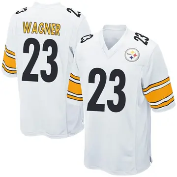 Youth Pittsburgh Steelers Mike Wagner White Game Jersey By Nike