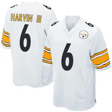 Pressley Harvin III Youth Pittsburgh Steelers Ash Pro Line Backer Pullover  Hoodie - Pro Sweatshirts