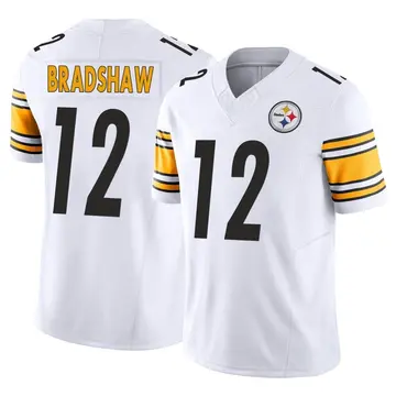 Terry Bradshaw Jersey #12 Pittsburgh Custom Stitched White Football Various  Sizes New No Brand/Logos Size 3XL